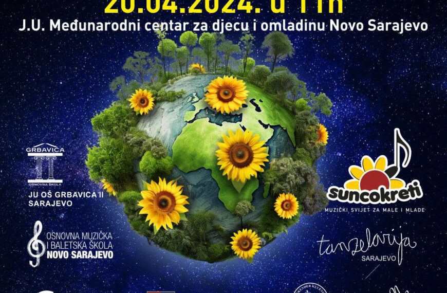 Dječiji hor i pop rock škola „Suncokreti“ povodom Dana planete Zemlje, organizuju koncert