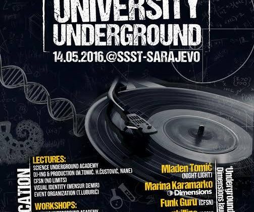 Mixmag Adria presents University Underground – 14. maja 2016.   SSST- Sarajevo