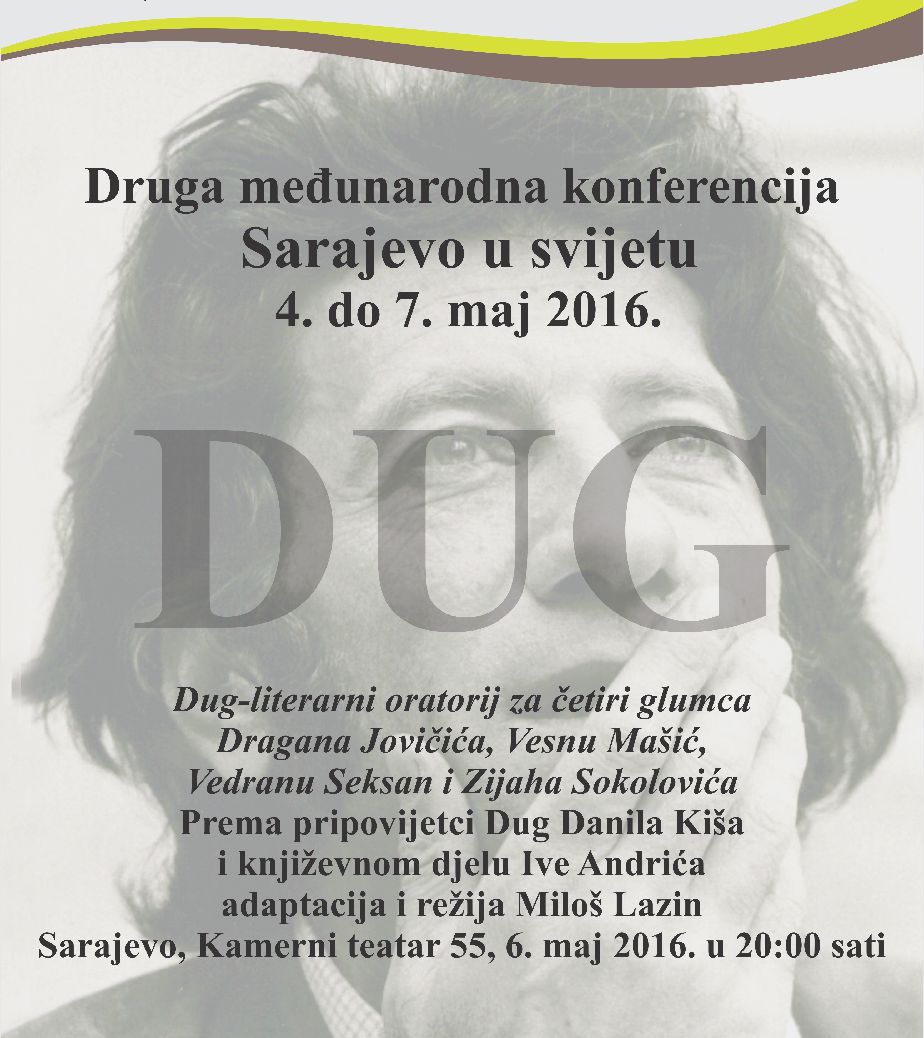 “DUG” Literarni oratorij u Kamernom Teatru 55