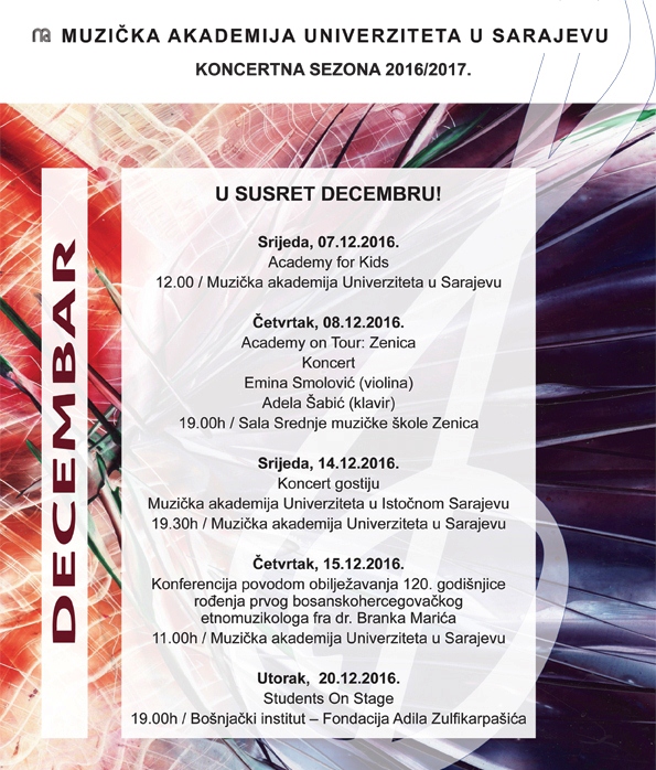 Muzička akademija – U susret Decembru!