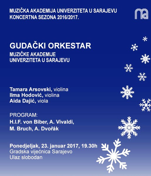 Koncert Gudačkog orkestra Muzičke akademije Univerziteta u Sarajevu!