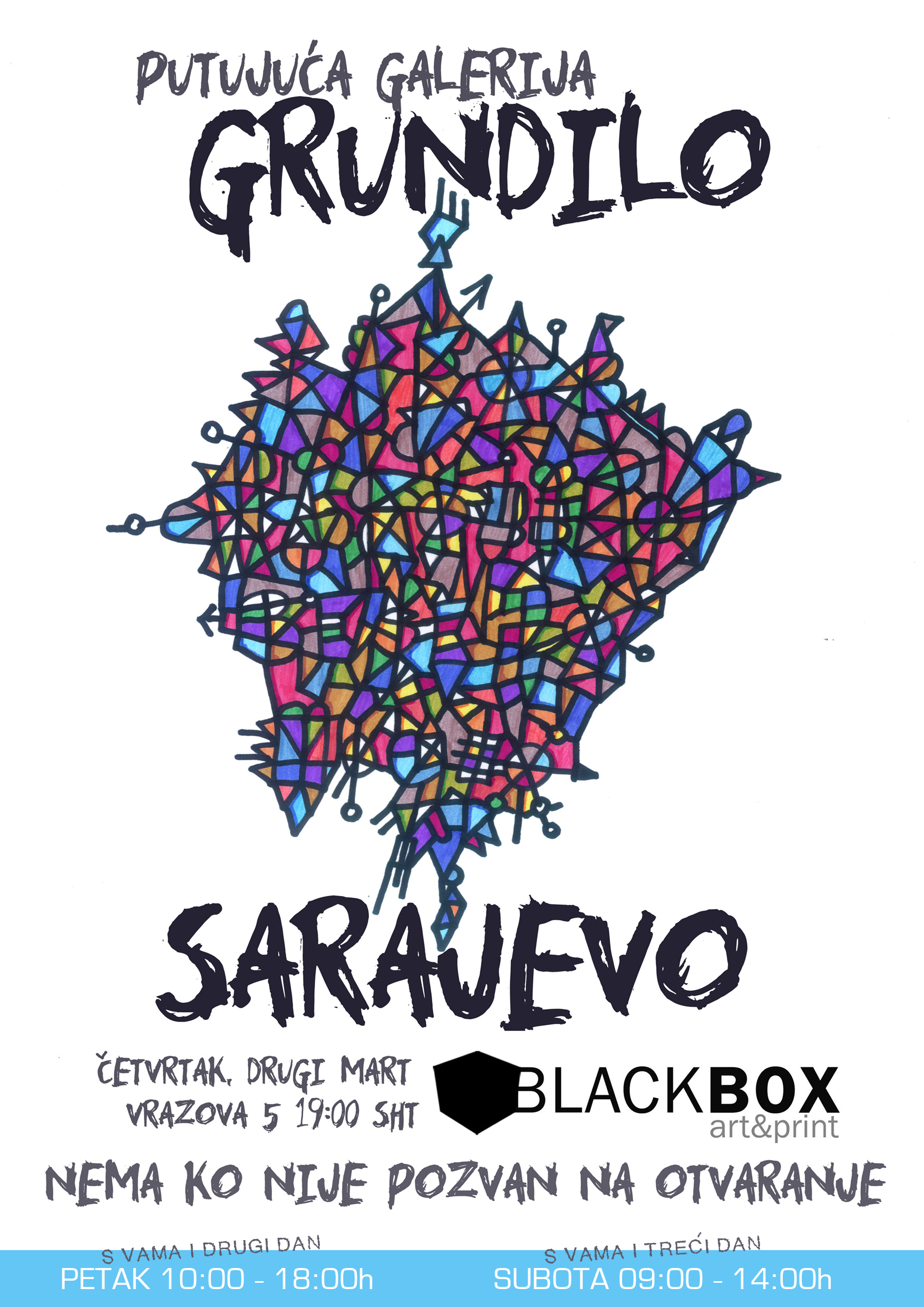 Izložba putujuće galerije Grundilo u galeriji BlackBOX