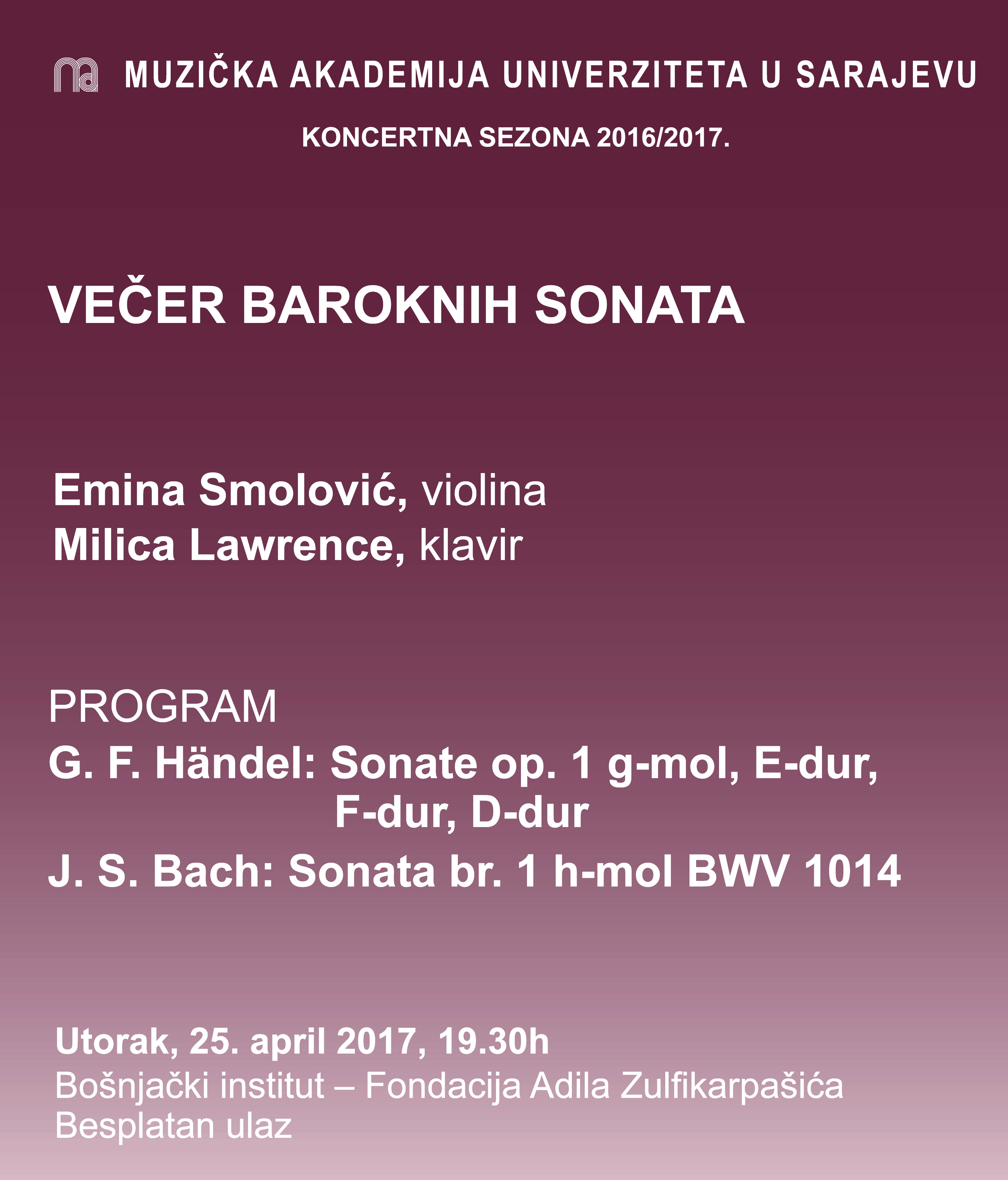 Večer baroknih sonata