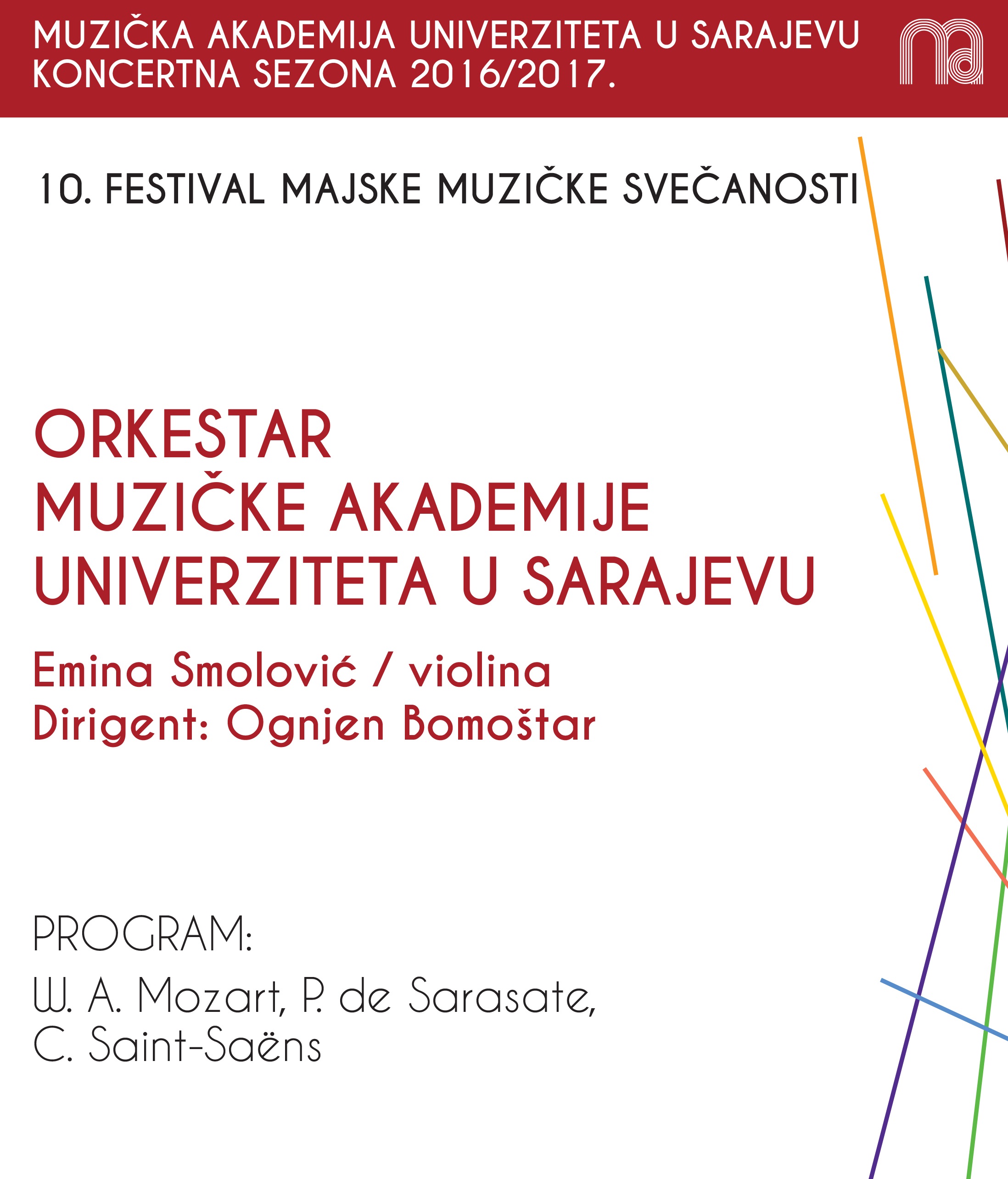 Svečani koncert u povodu 62. godišnjice Muzičke akademije