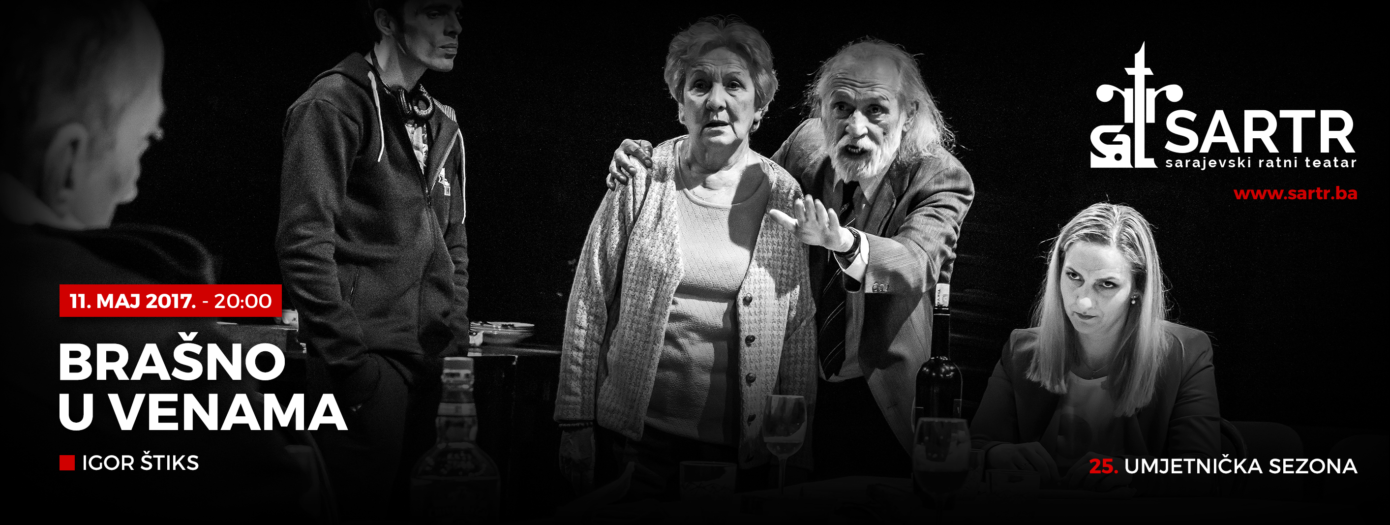 Predstava „Brašno u venama“ u četvrtak na sceni SARTR-a