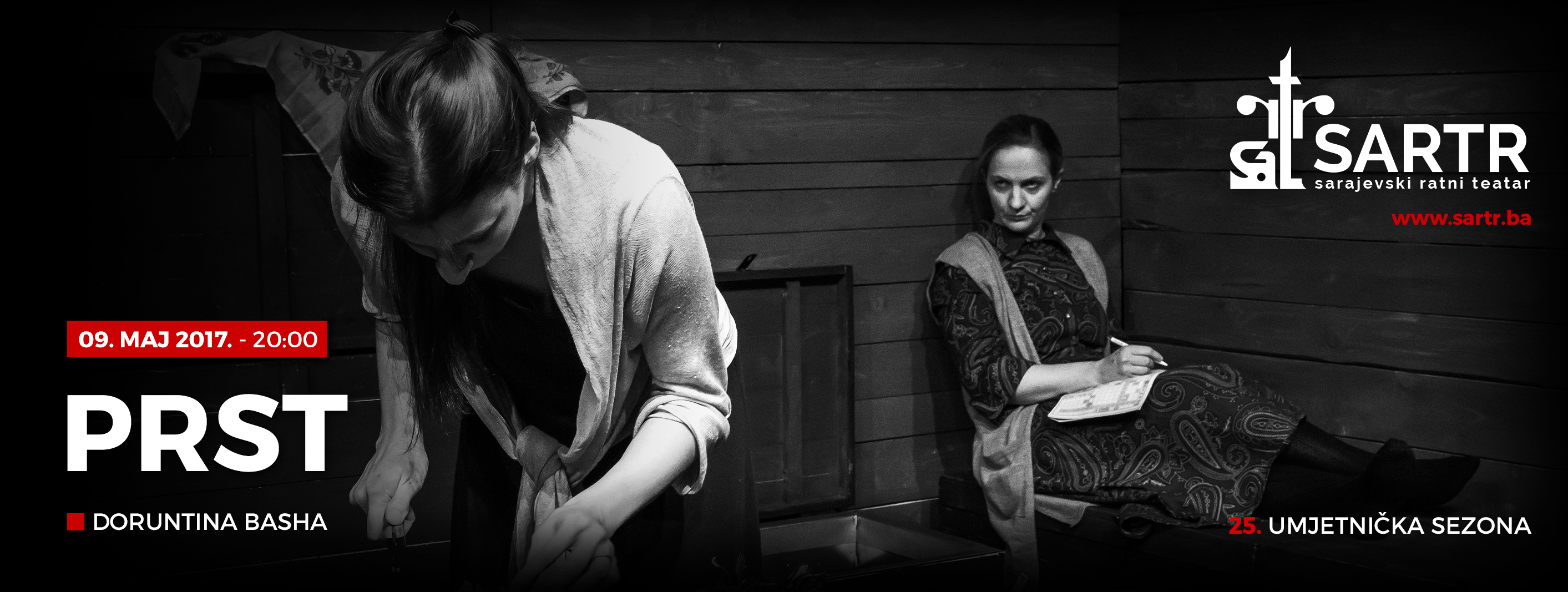 Predstava PRST u utorak na sceni SARTR-a