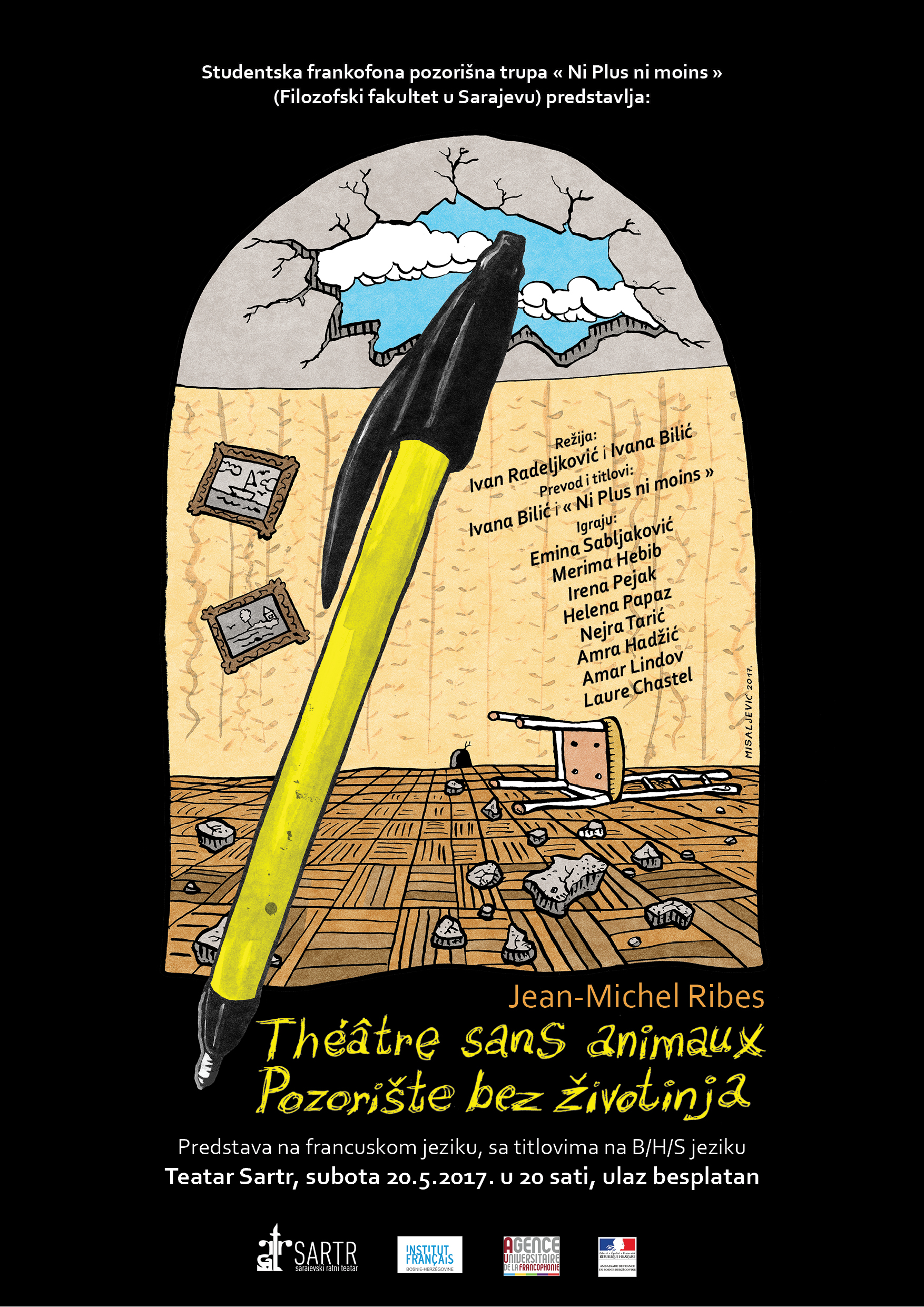 Predstava “Pozorište bez životinja” u Sartr-u