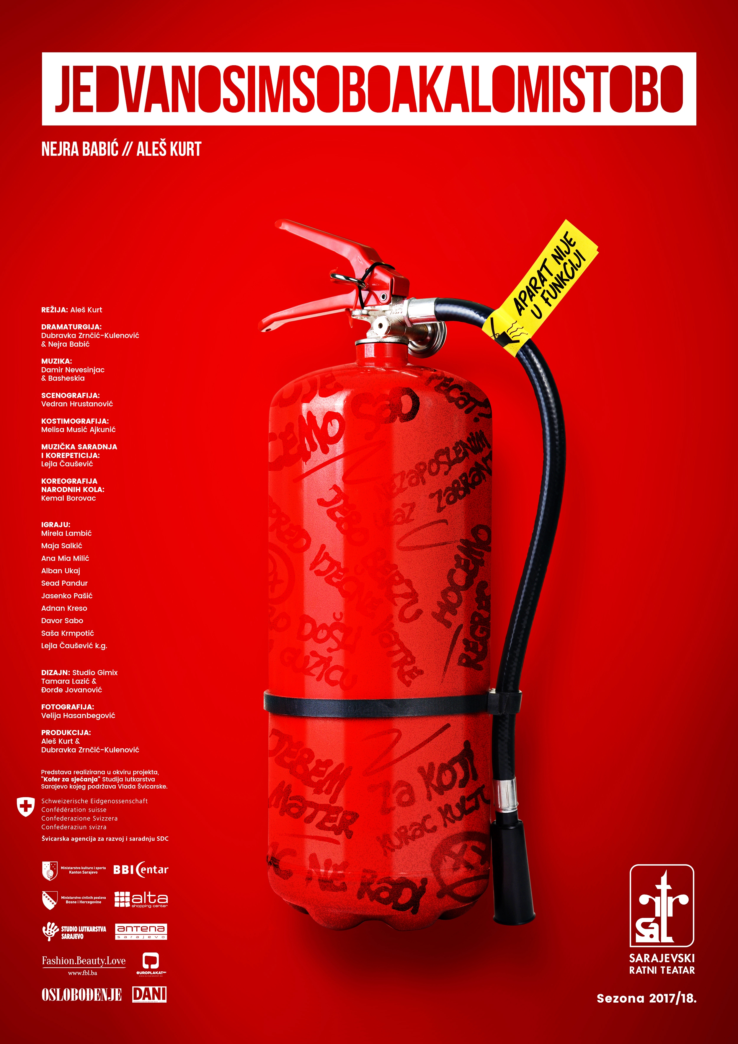 Premijeru predstave „Jedvanosisoboakalomistobo“ u Sartru