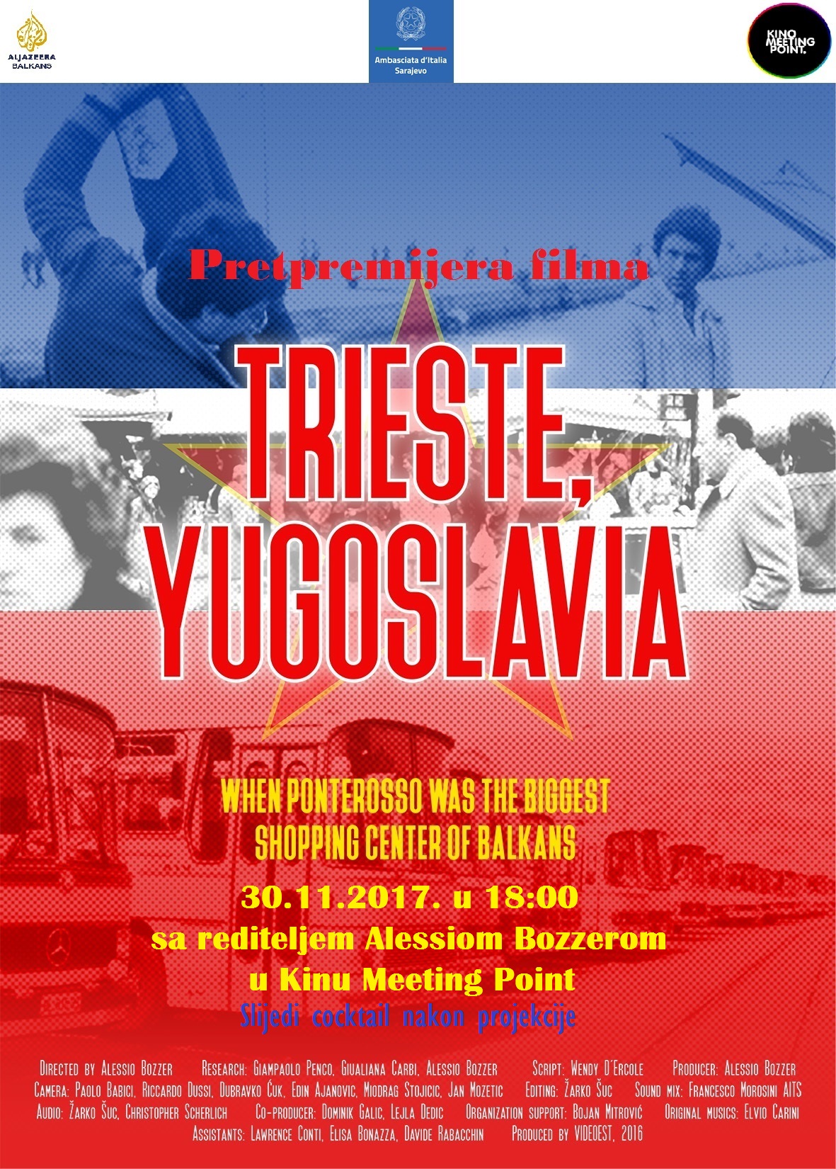 Sedmica italijanskog filma i prezentacija filma “Trieste, Jugoslavia”