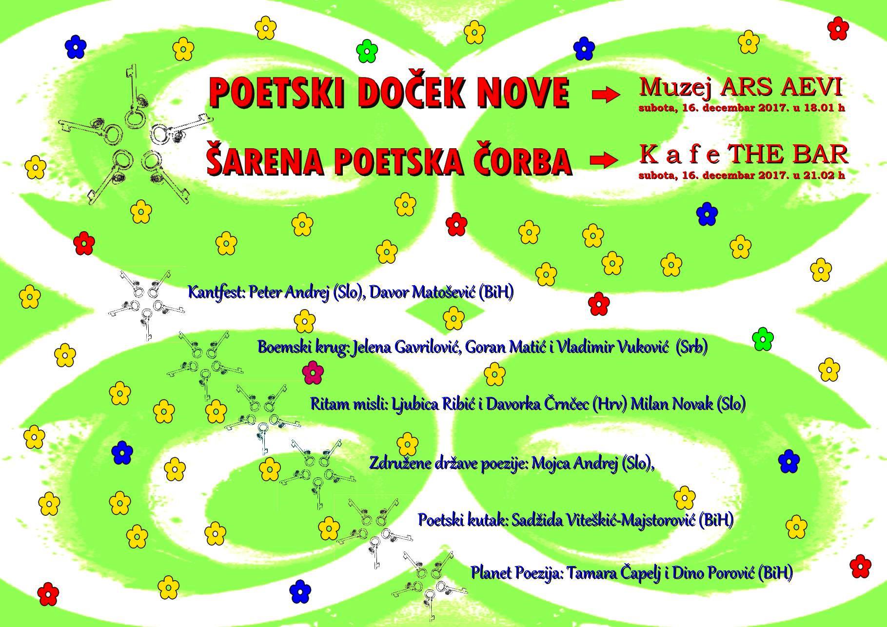 Planet Poezija 5. Poetski doček Nove godine i Šarena poetska čorba
