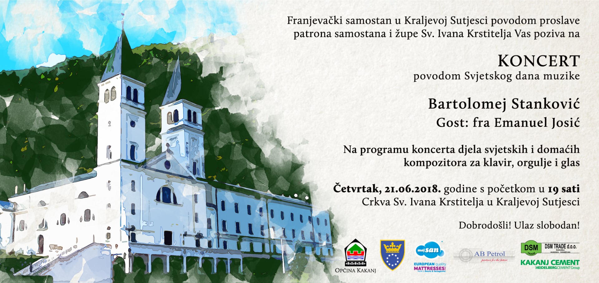 Koncert povodom Svjetskog dana muzike u Kraljevoj Sutjesci