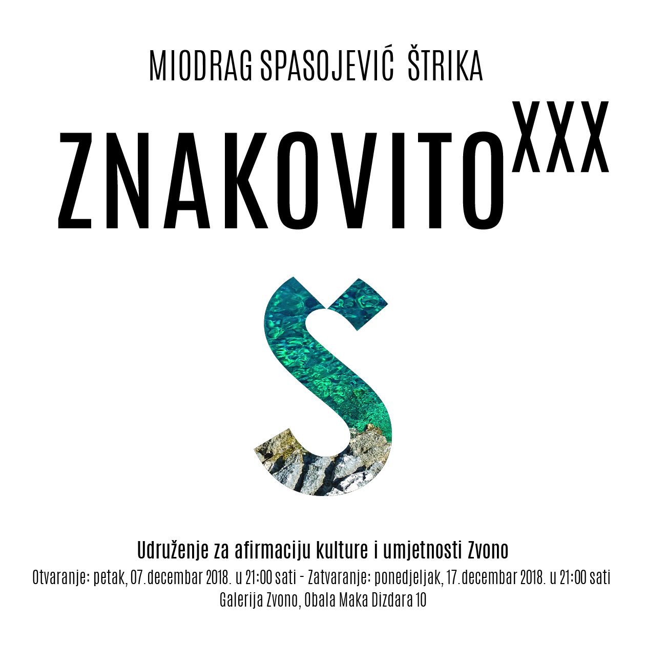 Znakovito, izložba Miodraga Spasojevića Štrike u Zvonu