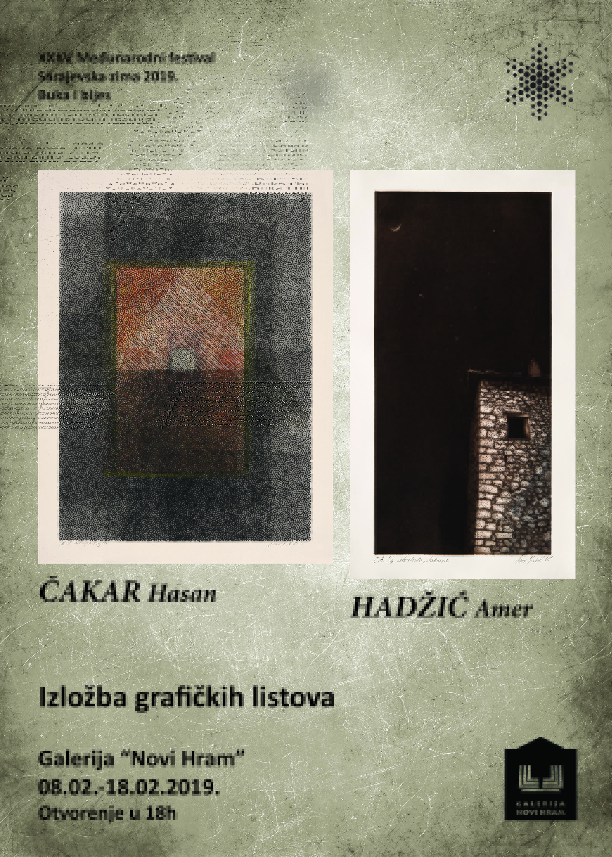 Izložba grafika Amera Hadžića i Hasana Čakara