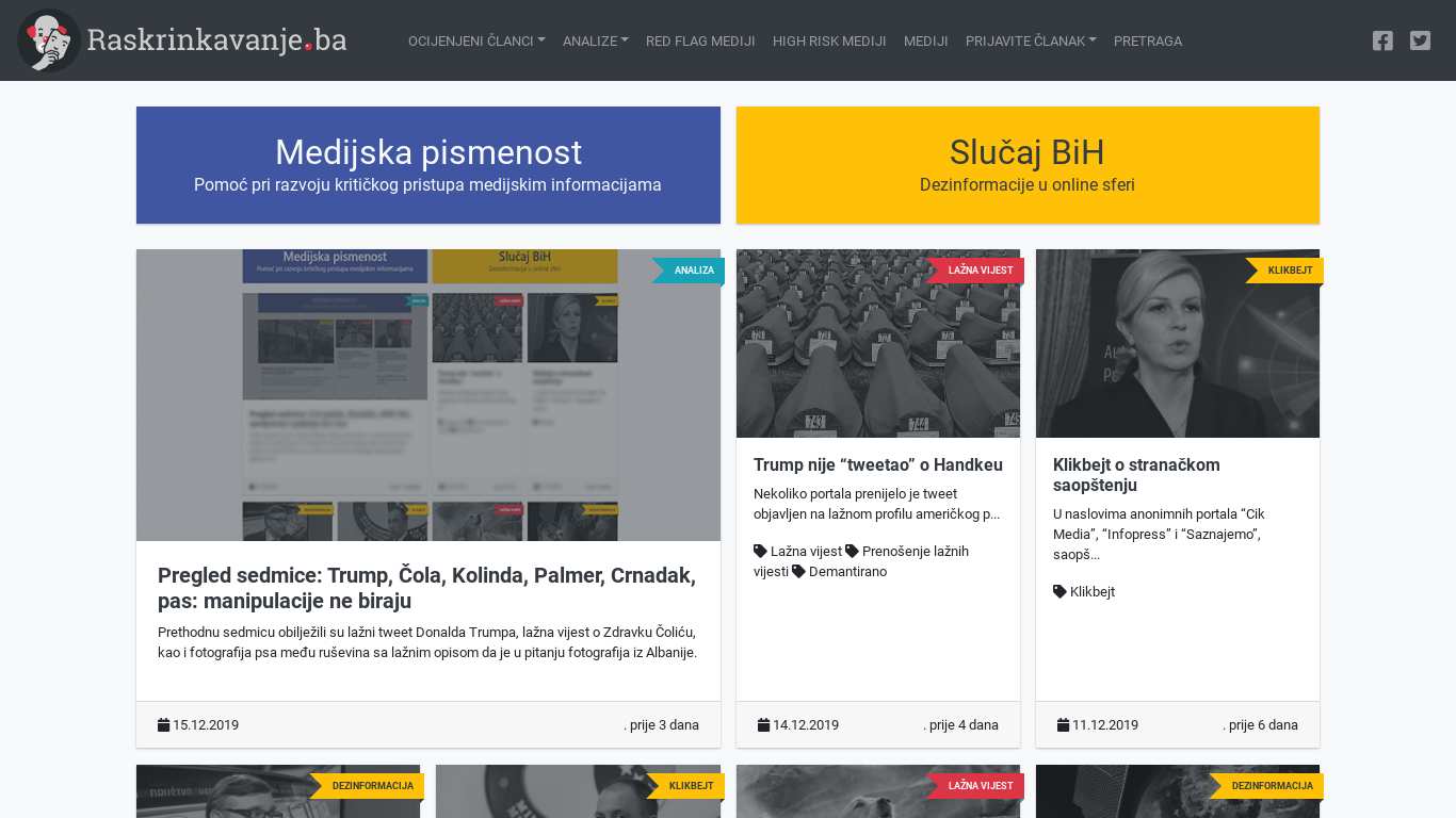 Na Grani Zelenoj – Emir Zulejhić urednik portala raskrinkavanje.ba