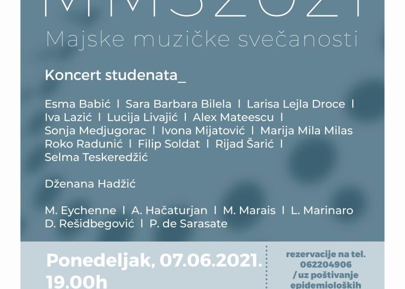 Zajednički koncert studenata Muzičke akademije Univerziteta u Sarajevu