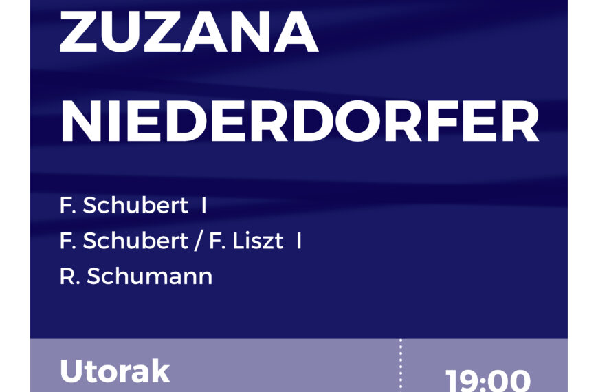 Recital pijanistice Zuzane Niederdorfer pod okriljem Koncertne sezone MAS