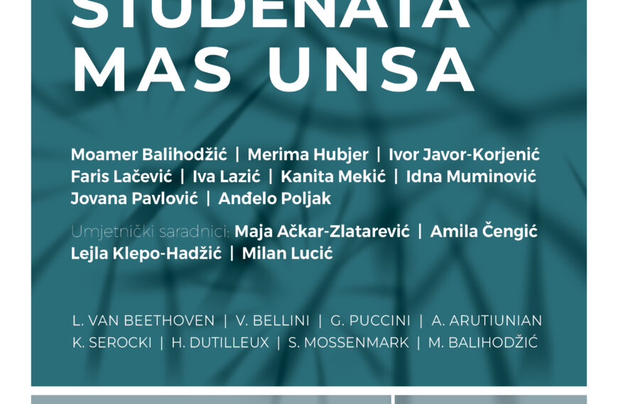 Koncert studenata Muzičke akademije UNSA u Galeriji BKC-a
