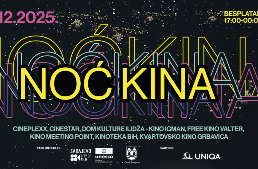 Noć kina 16. decembra u Sarajevu uz besplatan ulaz u kina!